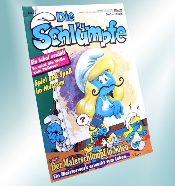Die Schlümpfe Comic Magazin Nr. 21: Der Malerschlumpf in Nöten von Bastei